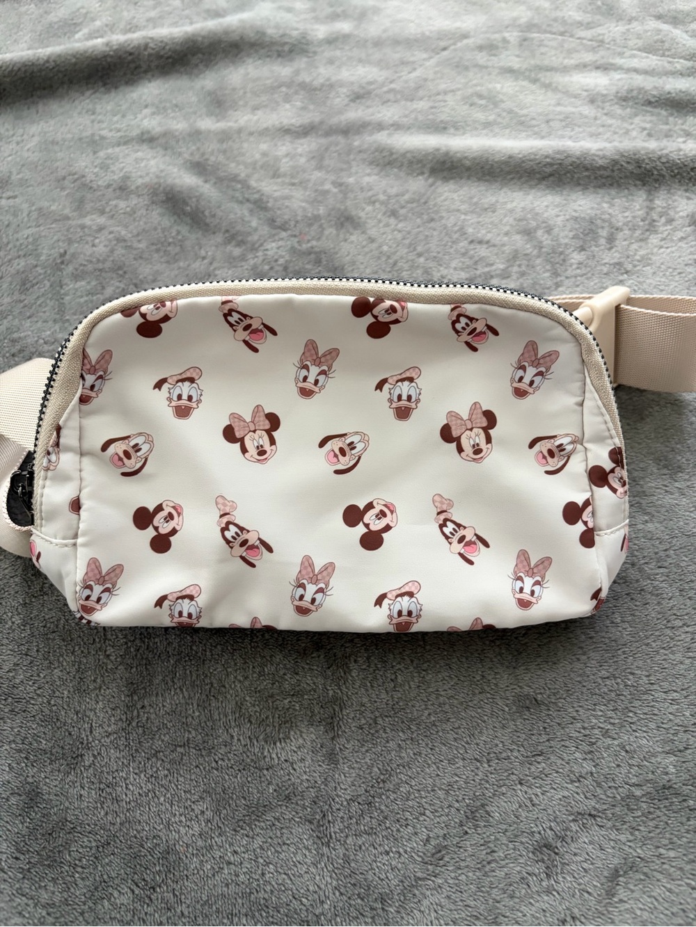Disney Mickey & friends Print Cream Crossbody/Fanny Belt Bag